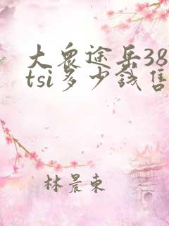 大众途岳380tsi多少钱售价