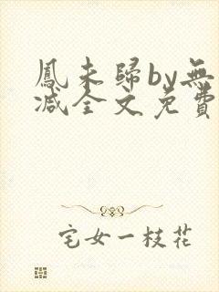 凤未归by无删减全文免费阅读