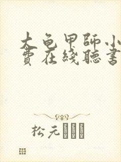 大龟甲师小说免费在线听书