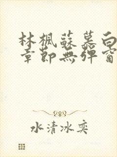 林枫苏慕白最新章节无弹窗免费阅读1306