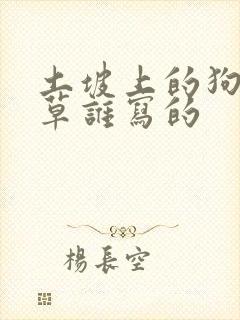 土坡上的狗尾巴草谁写的