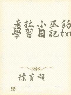 考拉小巫的英语学习日记txt
