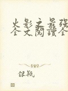 火影之最强震遁全文阅读全文