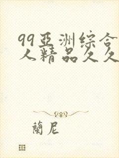 99亚洲综合成人精品久久久