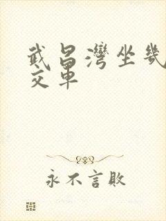 武昌湾坐几路公交车