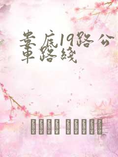 娄底19路公交车路线