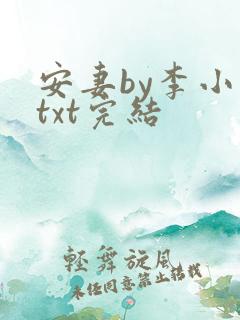 安妻by李小雾txt完结