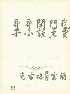 哥哥开门我是嫂子小说免费阅读