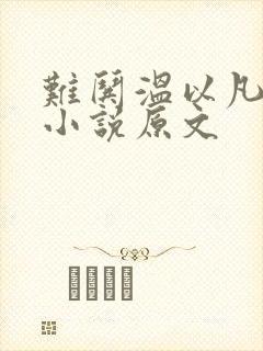 难哄温以凡桑延小说原文