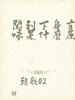 闻到下身有尿骚味是什么原因