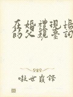 在婚礼现场新娘的父亲台词