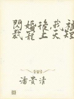 闪婚后,我被总裁宠上天短剧