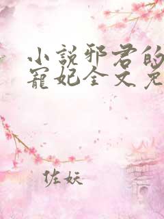 小说邪君的第一宠妃全文免费阅读