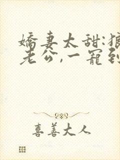 娇妻太甜:狼性老公,一宠到底 风淡淡