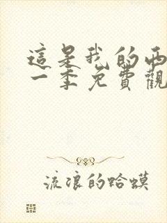 这是我的西游第一季免费观看完整版