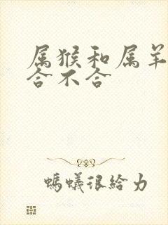 属猴和属羊婚姻合不合