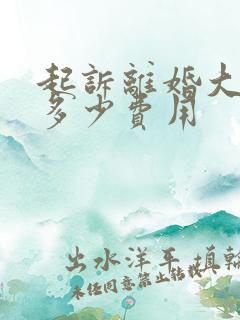 起诉离婚大概花多少费用