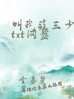 叫我苏三少小说txt网盘