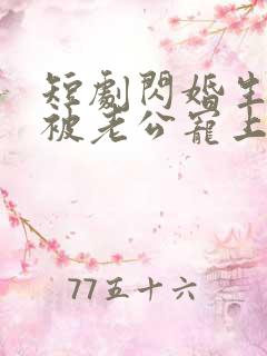 短剧闪婚生子后被老公宠上天