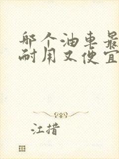 哪个油车最省油耐用又便宜