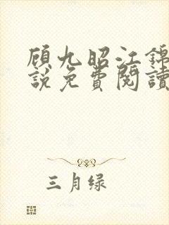 顾九昭江锦禾小说免费阅读最新章节