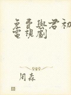 免费与君初相识电视剧