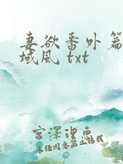 妻欲番外篇 流域风 txt