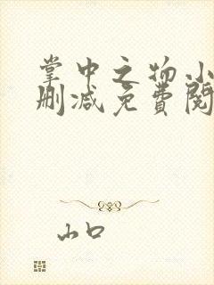 掌中之物小说无删减免费阅读全文