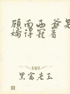 顾南西 爷是病娇得宠着