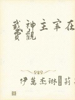 武神主宰在线免费观