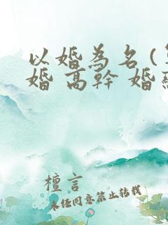 以婚为名 (军婚 高干 婚恋)
