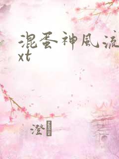 混蛋神风流史txt