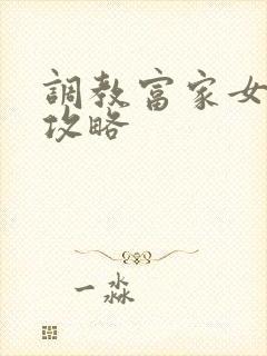 调教富家女游戏攻略