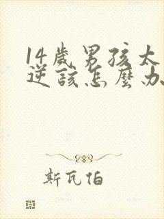 14岁男孩太叛逆该怎么办