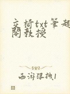 交椅txt笔趣阁教授