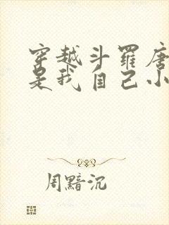 穿越斗罗唐三竟是我自己小说