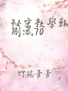 秘密教学韩漫无删减70