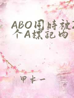 ABO同时被2个A标记肉