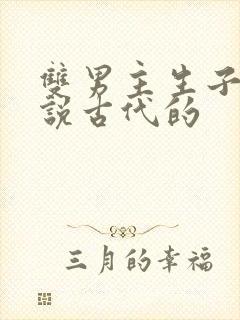 双男主生子文小说古代的