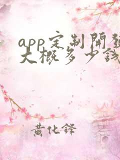 app定制开发大概多少钱