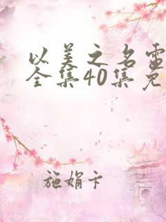 以美之名电视剧全集40集免费观看