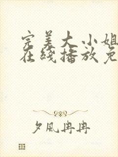 完美大小姐动漫在线播放免费版