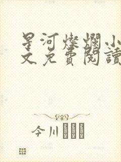 星河灿烂小说全文免费阅读