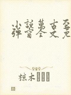 小说万古至尊无弹窗全文免费阅读