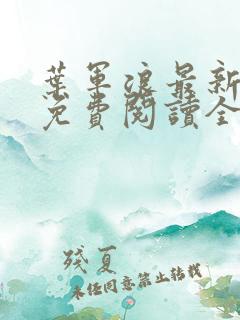 叶军浪最新章节免费阅读全文下载