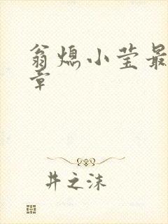 翁熄小莹最新节章