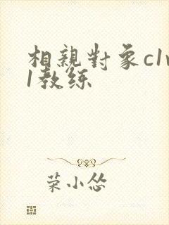 相亲对象c1v1教练