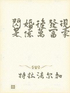 闪婚后发现老公是亿万富豪全本免费阅读