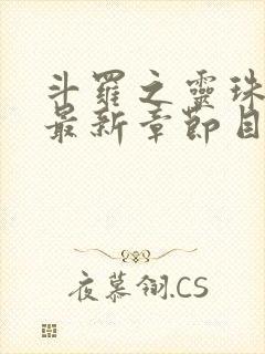 斗罗之灵珠神剑最新章节目录