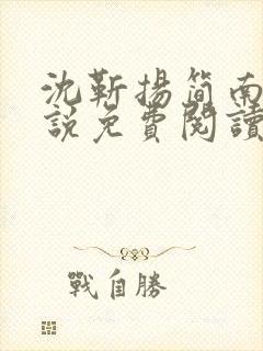 沈靳扬简南栀小说免费阅读最新章节